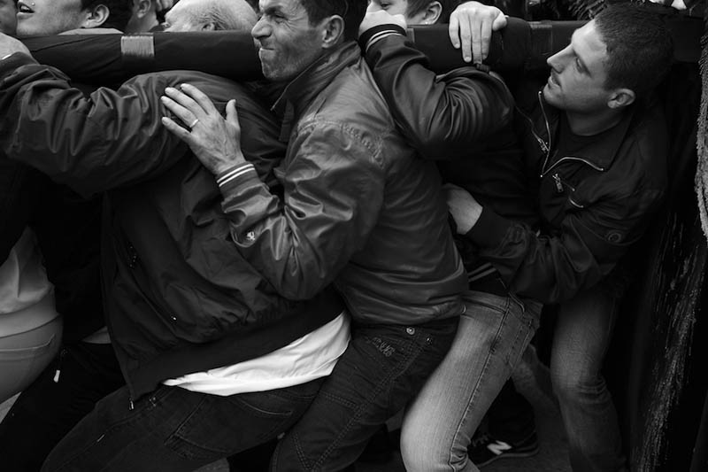 Easter Procession Float carriers, Trapani, Sicily